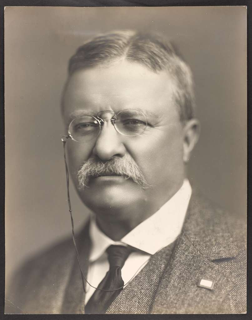 Photograph showing Theodore Roosevelt